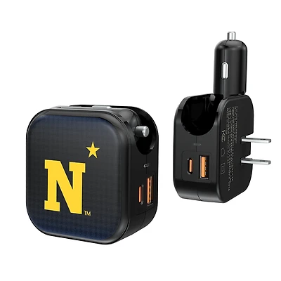 Keyscaper Navy Midshipmen 2-in-1 USB A/C Charger