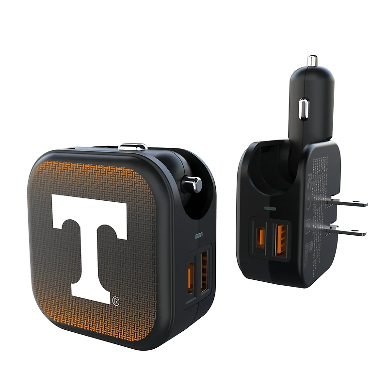 Keyscaper Tennessee Volunteers 2-in-1 USB A/C Charger
