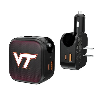 Keyscaper Virginia Tech Hokies 2-in-1 USB A/C Charger