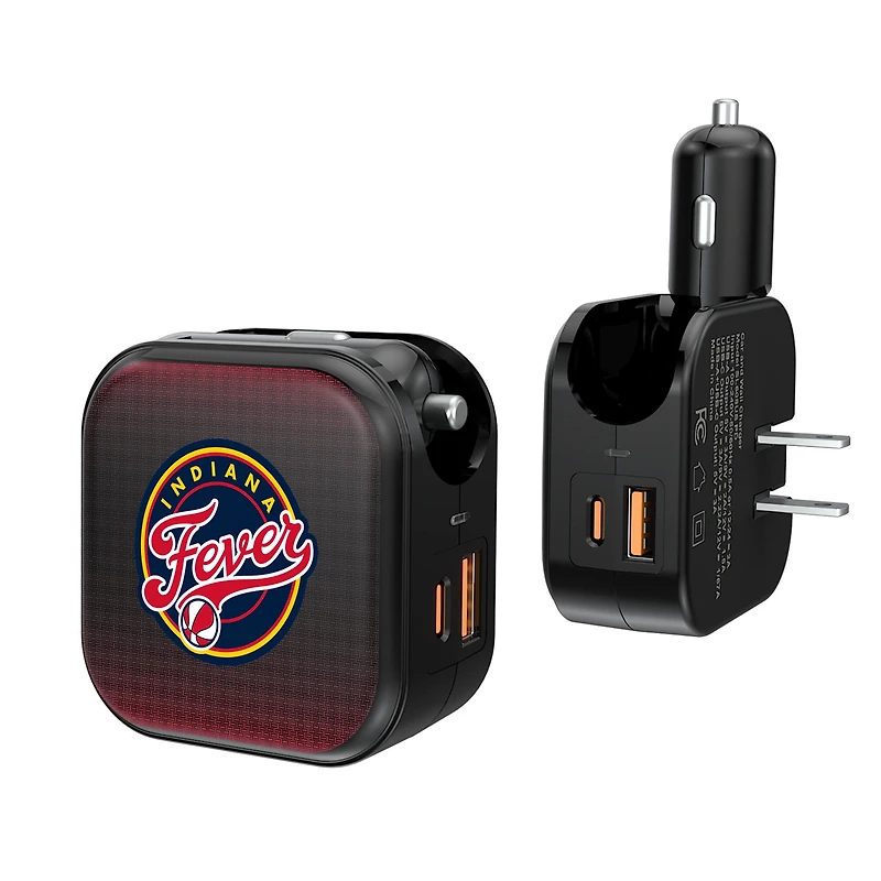 Keyscaper Indiana Fever 2-in-1 USB A/C Charger