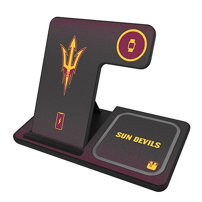 Keyscaper Arizona State Sun Devils Linen Print 3-in-1 Charging Station