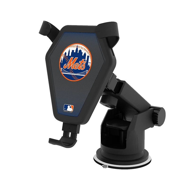 Keyscaper New York Mets Linen Print Wireless Car Charger
