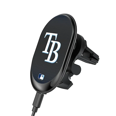 Keyscaper Tampa Bay Rays Linen Print Wireless Magnetic Car Charger