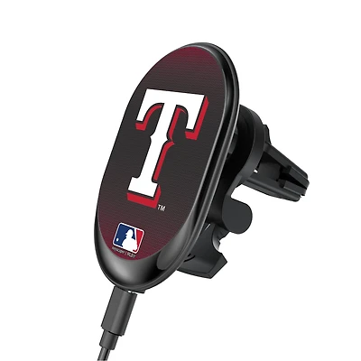 Keyscaper Texas Rangers Linen Print Wireless Magnetic Car Charger