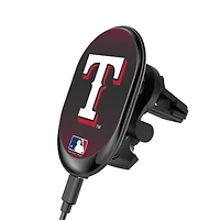Keyscaper Texas Rangers Linen Print Wireless Magnetic Car Charger