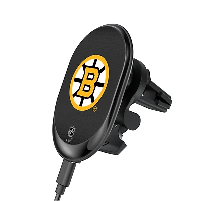 Keyscaper Boston Bruins Linen Print Wireless Magnetic Car Charger