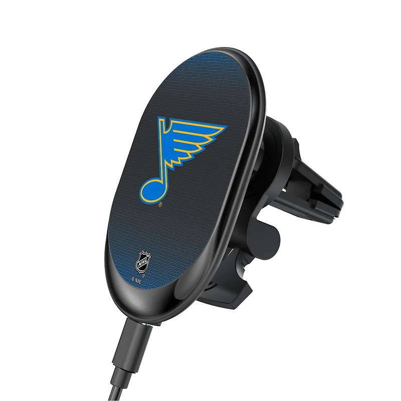 Keyscaper St. Louis Blues Linen Print Wireless Magnetic Car Charger