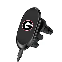 Keyscaper Georgia Bulldogs Linen Print Wireless Magnetic Car Charger
