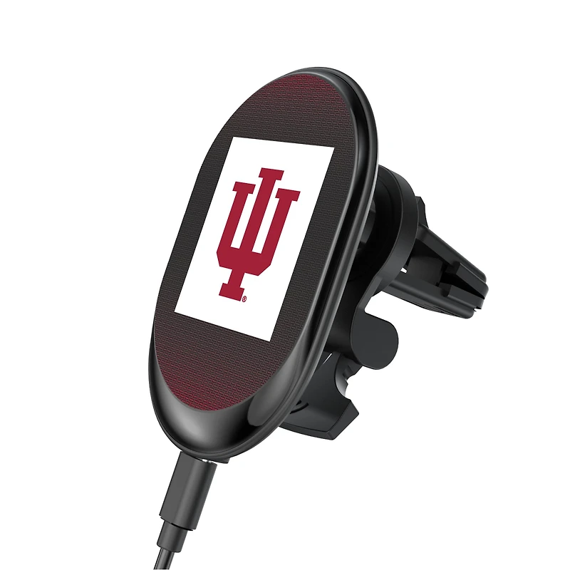 Keyscaper Indiana Hoosiers Linen Print Wireless Magnetic Car Charger