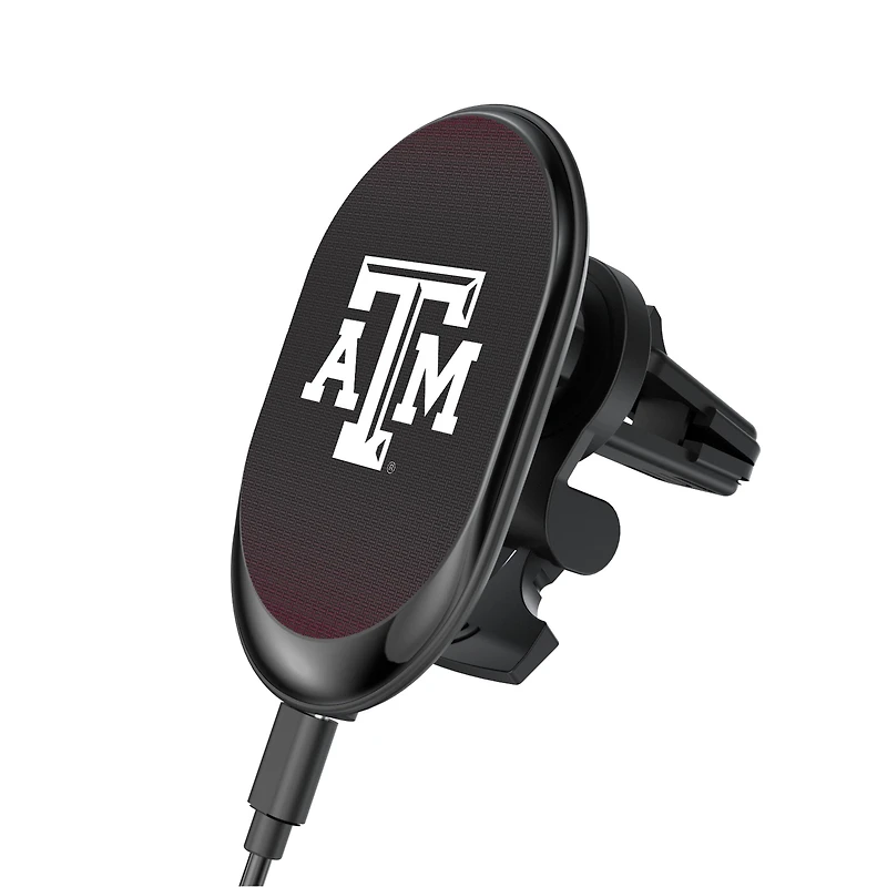 Keyscaper Texas A&M Aggies Linen Print Wireless Magnetic Car Charger