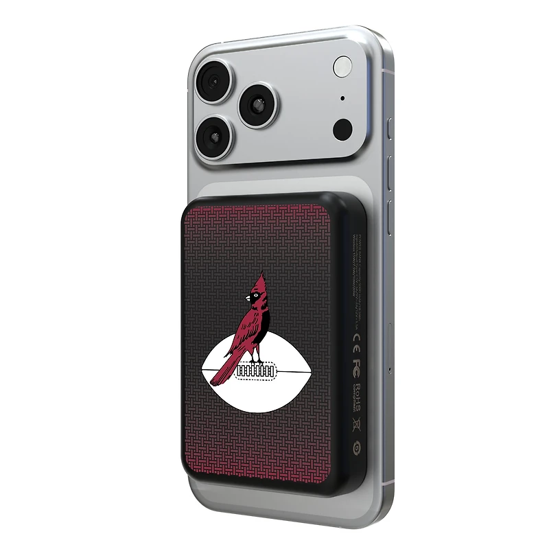 Keyscaper Chicago Cardinals Wireless Magnetic Power Bank