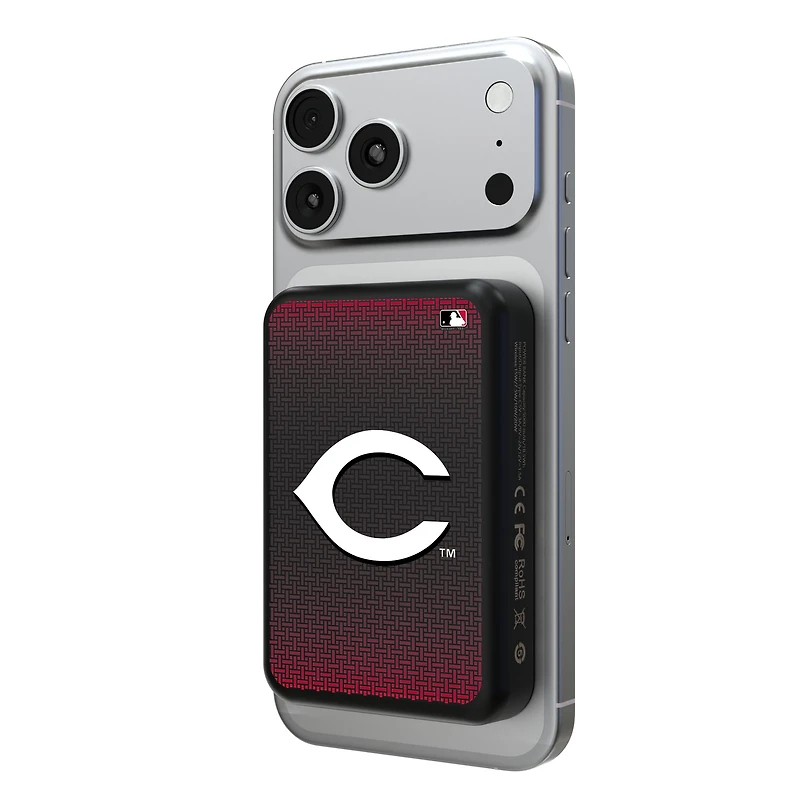 Keyscaper Cincinnati Reds Wireless Magnetic Power Bank