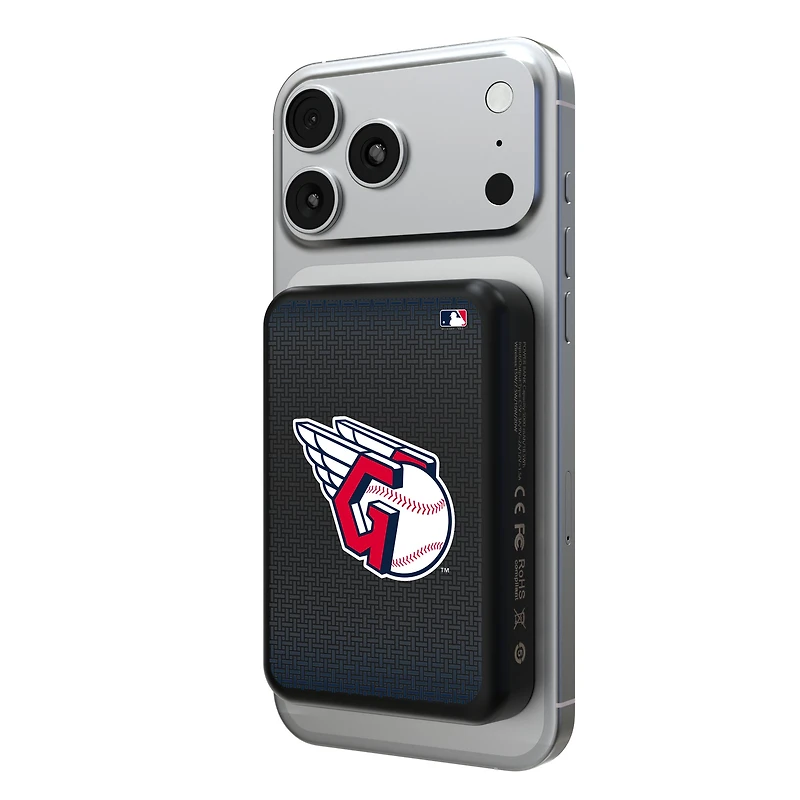 Keyscaper Cleveland Guardians Wireless Magnetic Power Bank