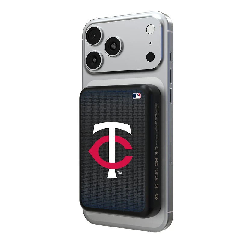 Keyscaper Minnesota Twins Wireless Magnetic Power Bank