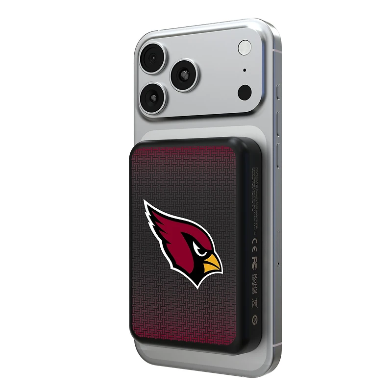 Keyscaper Arizona Cardinals Wireless Magnetic Power Bank