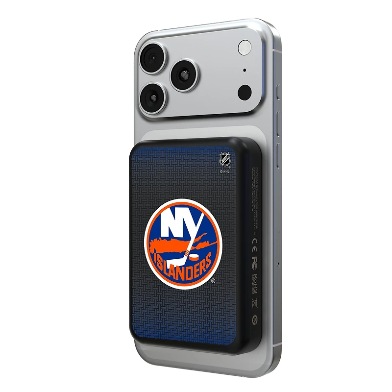 Keyscaper New York Islanders Wireless Magnetic Power Bank