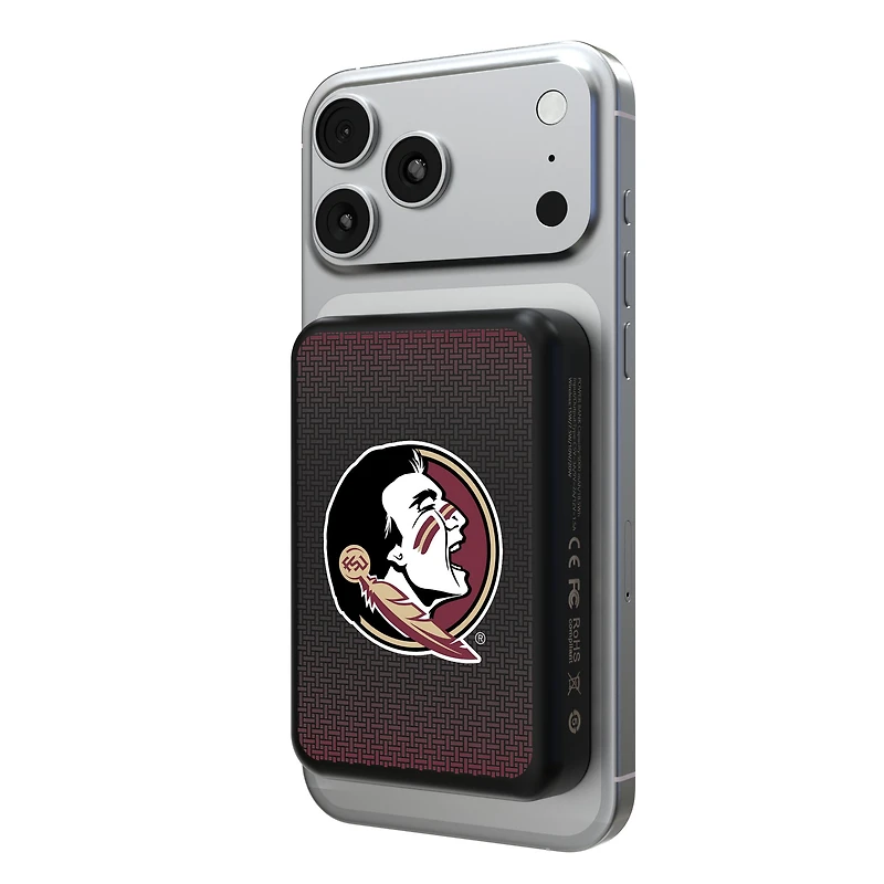 Keyscaper Florida State Seminoles Wireless Magnetic Power Bank