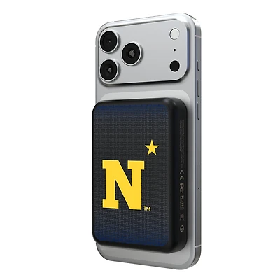Keyscaper Navy Midshipmen Wireless Magnetic Power Bank
