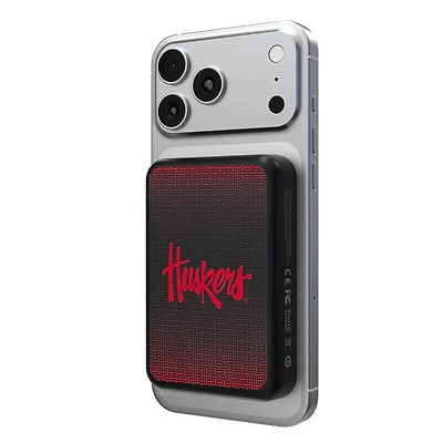 Keyscaper Nebraska Huskers Wireless Magnetic Power Bank