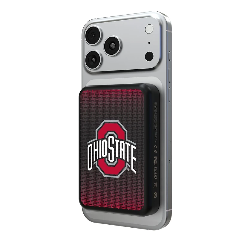 Keyscaper Ohio State Buckeyes Wireless Magnetic Power Bank