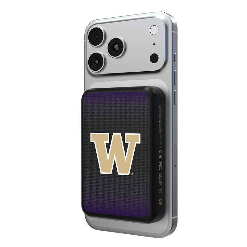 Keyscaper Washington Huskies Wireless Magnetic Power Bank
