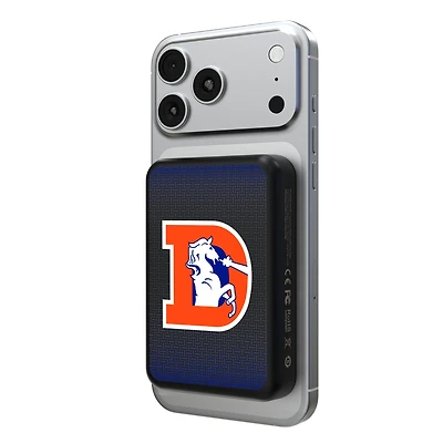 Keyscaper Denver Broncos Wireless Magnetic Power Bank