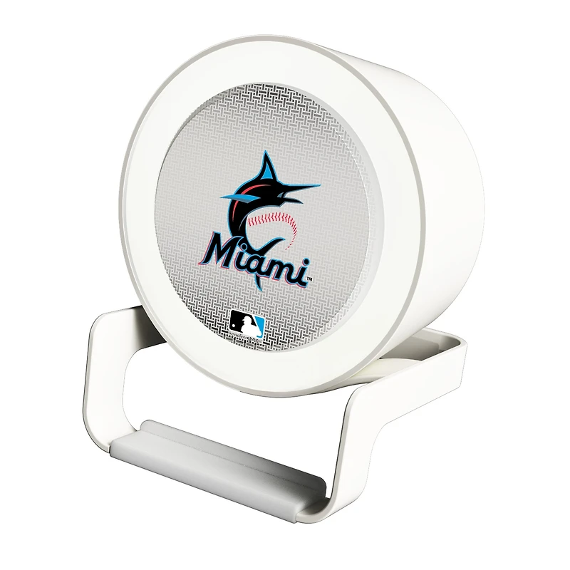 Keyscaper Miami Marlins Linen Print Nightlight Charger & Bluetooth Speaker
