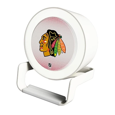 Keyscaper Chicago Blackhawks Linen Print Nightlight Charger & Bluetooth Speaker
