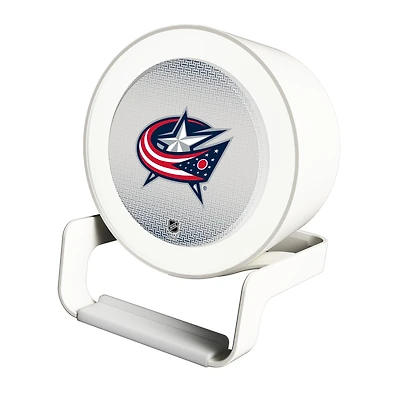 Keyscaper Columbus Blue Jackets Linen Print Nightlight Charger & Bluetooth Speaker