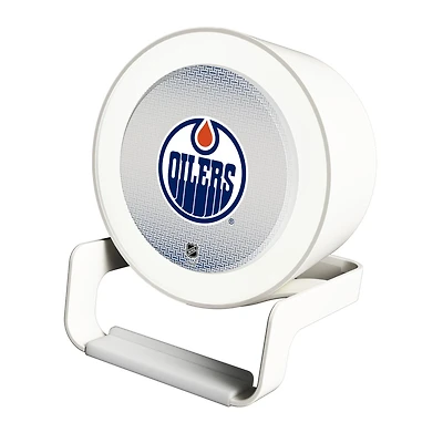 Keyscaper Edmonton Oilers Linen Print Nightlight Charger & Bluetooth Speaker