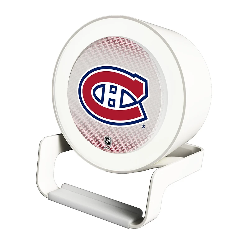 Keyscaper Montreal Canadiens Linen Print Nightlight Charger & Bluetooth Speaker