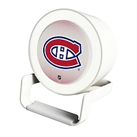 Keyscaper Montreal Canadiens Linen Print Nightlight Charger & Bluetooth Speaker