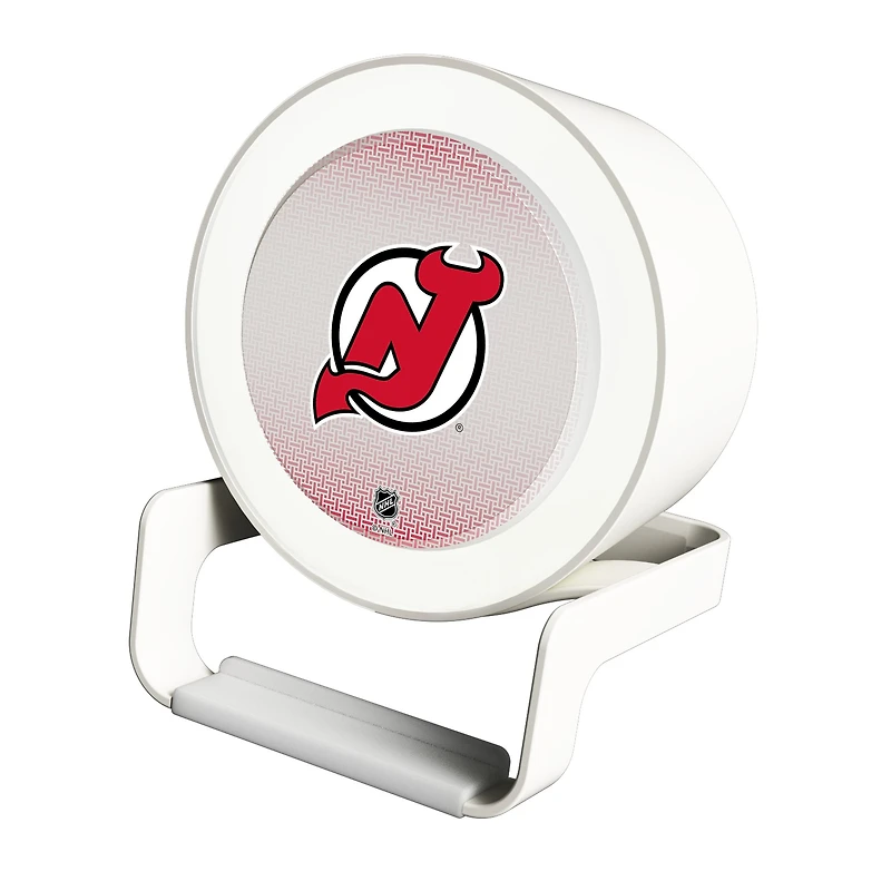 Keyscaper New Jersey Devils Linen Print Nightlight Charger & Bluetooth Speaker