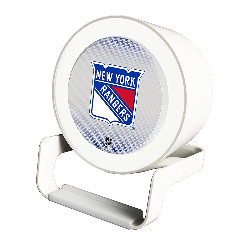 Keyscaper New York Rangers Linen Print Nightlight Charger & Bluetooth Speaker