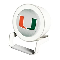 Keyscaper Miami Hurricanes Linen Print Nightlight Charger & Bluetooth Speaker
