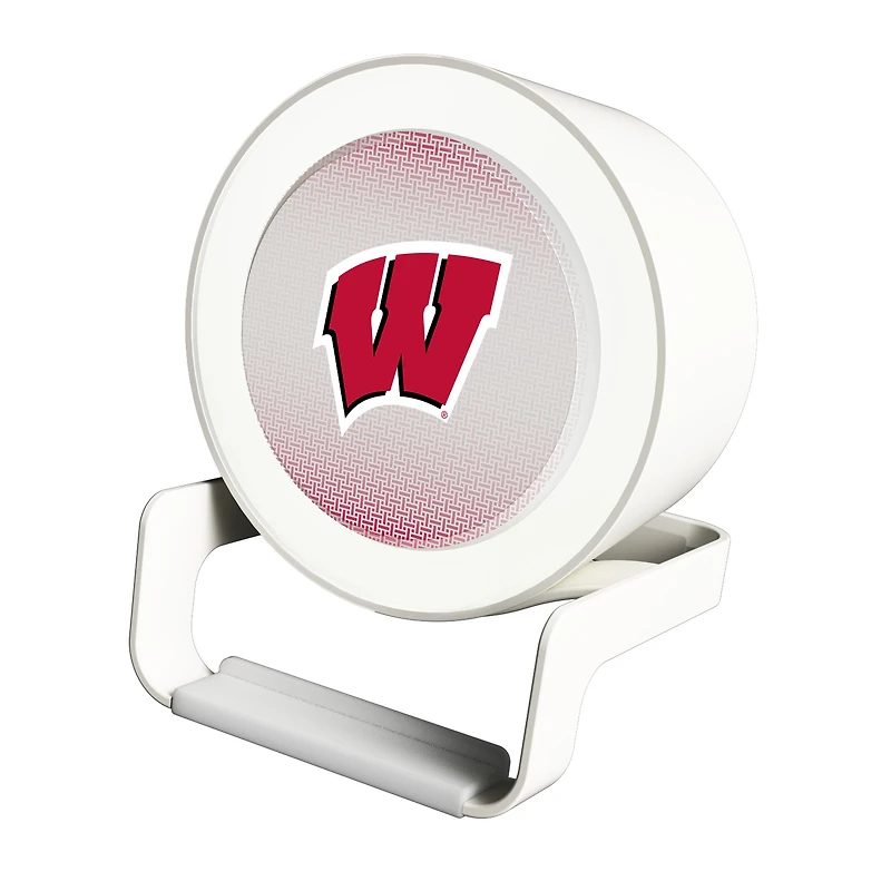 Keyscaper Wisconsin Badgers Linen Print Nightlight Charger & Bluetooth Speaker