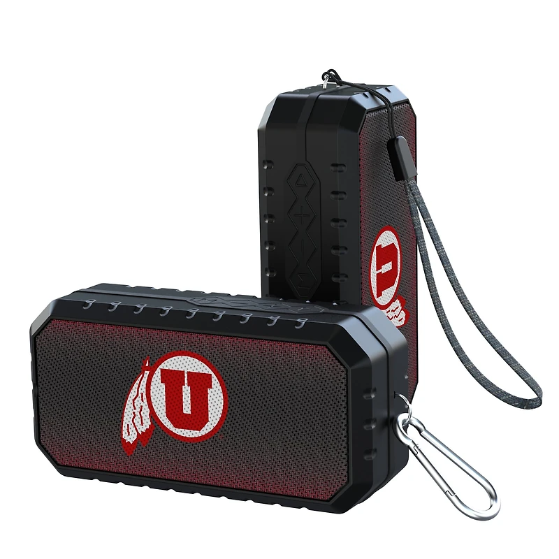 Keyscaper Utah Utes Water Resistant Linen Print Bluetooth Speaker