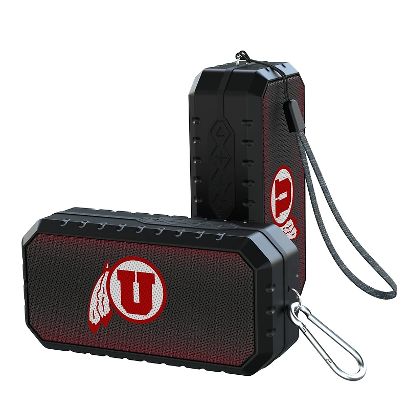 Keyscaper Utah Utes Water Resistant Linen Print Bluetooth Speaker