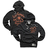 Men's Roots of Fight Earl Campbell Black Texas Longhorns Tyler Rose Name & Number Hoodie
