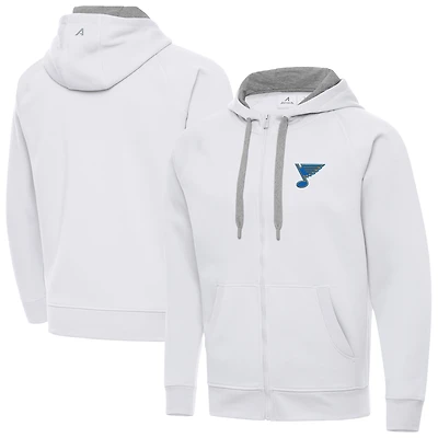 Men's Antigua St. Louis Blues Victory Full-Zip Hoodie