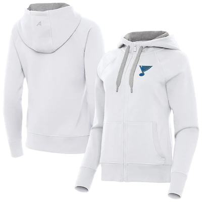 Women's Antigua St. Louis Blues Victory Full-Zip Hoodie