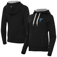 Women's Antigua St. Louis Blues Victory Full-Zip Hoodie