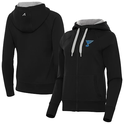 Women's Antigua St. Louis Blues Victory Full-Zip Hoodie