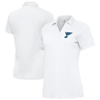 Women's Antigua White St. Louis Blues Tribute Polo
