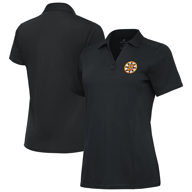 Women's Antigua Gray Boston Bruins Tribute Polo