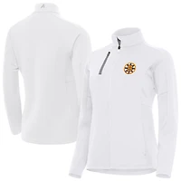Women's Antigua White Boston Bruins Generation Full-Zip Jacket