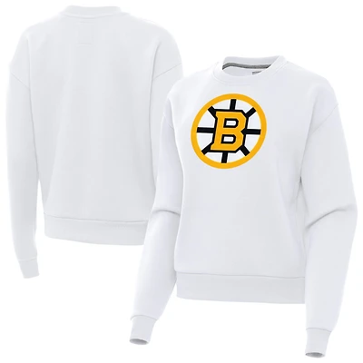 Women's Antigua Boston Bruins Victory Pullover Sweatshirt