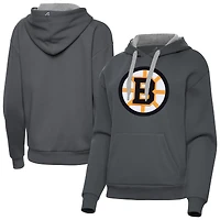Women's Antigua Charcoal Boston Bruins Victory Pullover Hoodie