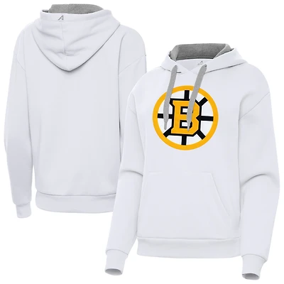 Women's Antigua Boston Bruins Victory Pullover Hoodie