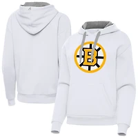 Women's Antigua Boston Bruins Victory Pullover Hoodie
